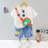 Short Sleeve Baby Boy Tshirt with Denim Trouser 6-9 Months
